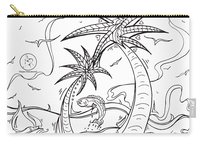 800x570 Coloring Page With Beautiful Tropical Island Drawing By Megan