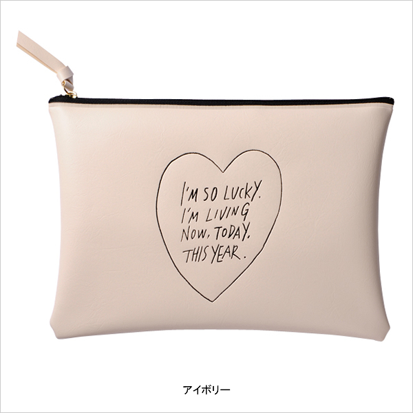 600x600 Onlinemarks Inc. Rakuten Global Market Flat Pouch Drawing Heart