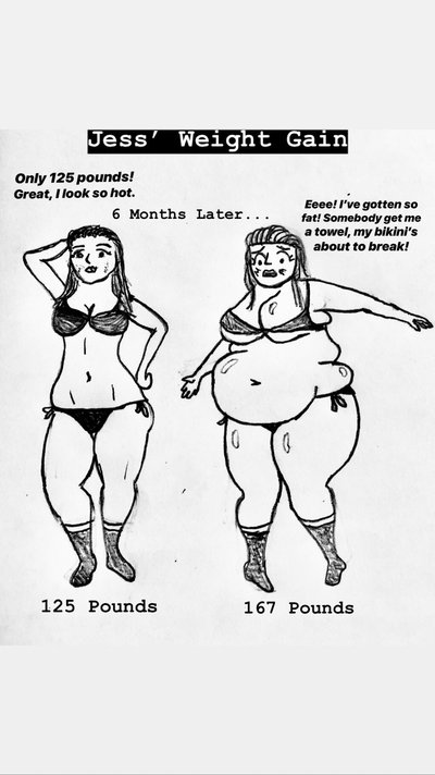 400x712 Jess 42 Pound Weight Gain (Drawn) By Blackstar675