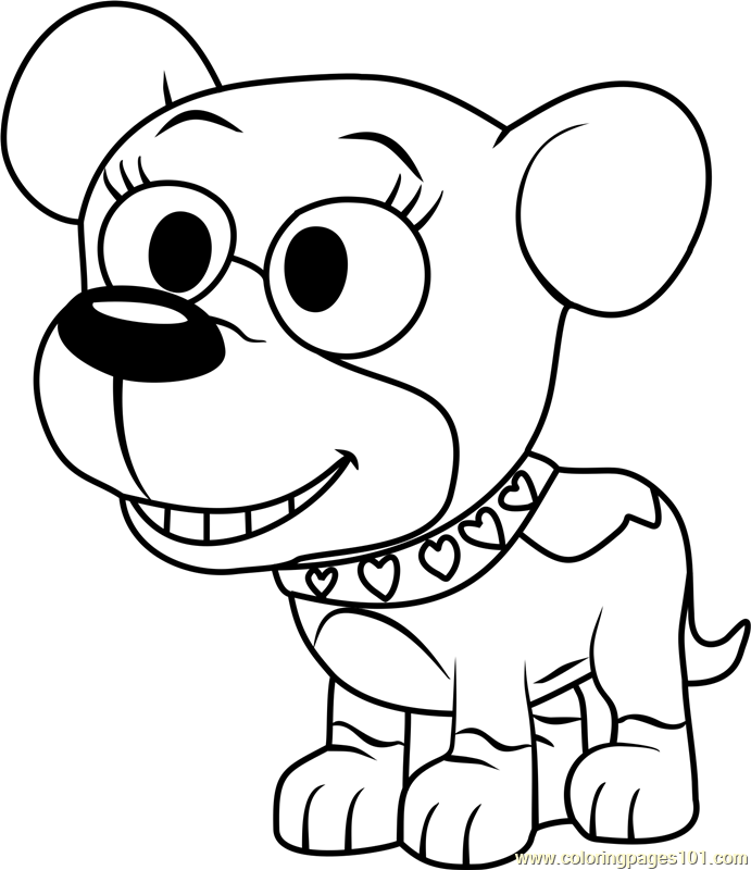 691x800 Pound Puppies Cupcake Coloring Page