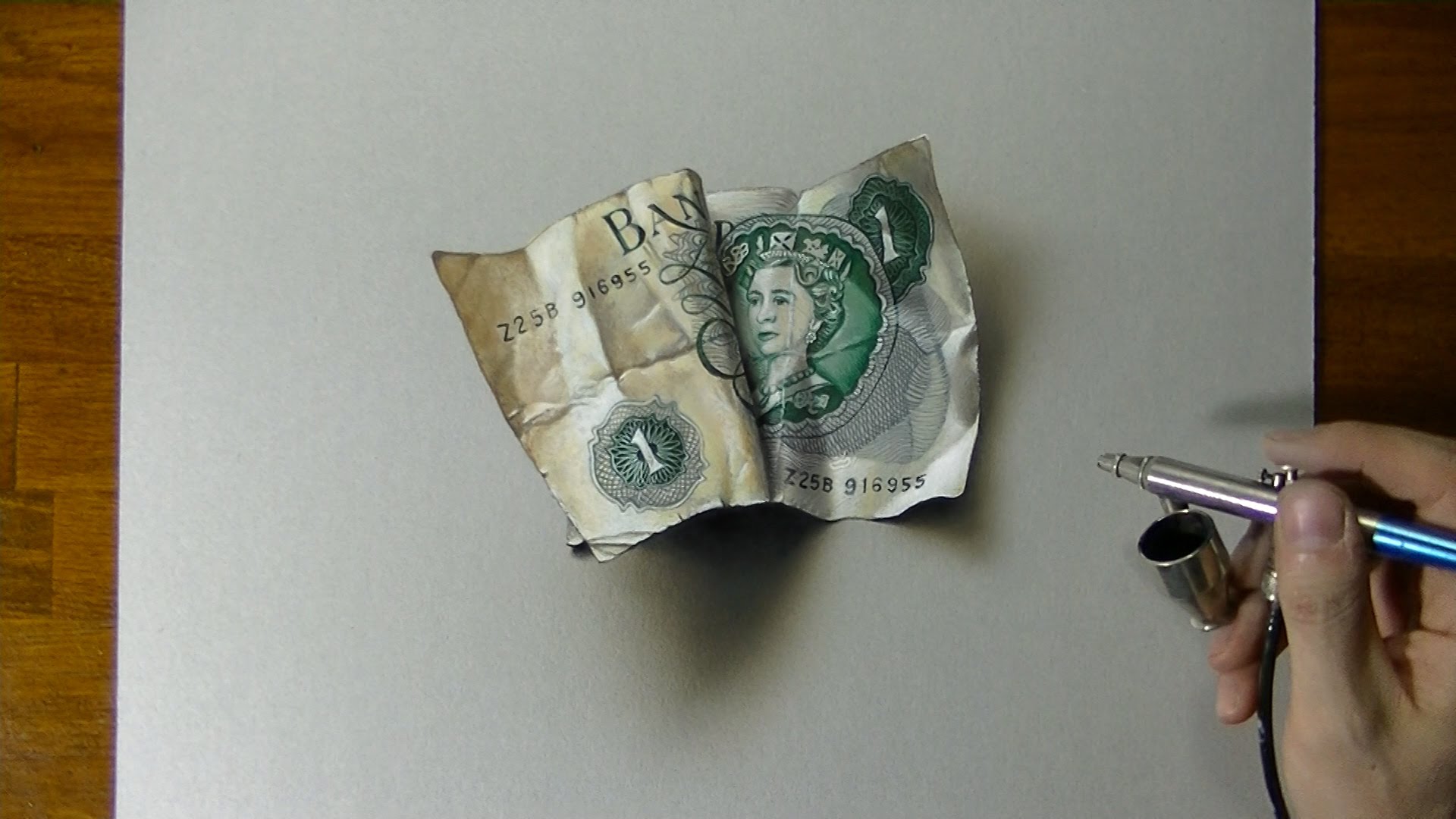 1920x1080 Drawing Time Lapse How To Draw An Old One Pound Note