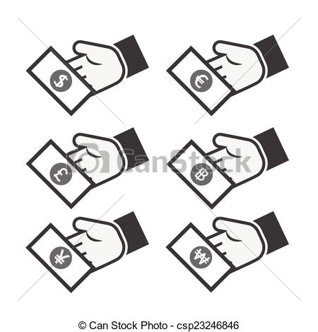 450x470 Hand With Money Icon