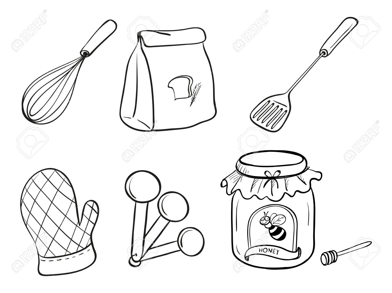 1300x973 Utensils Clipart Draw ~ Frames ~ Illustrations ~ Hd Images ~ Photo
