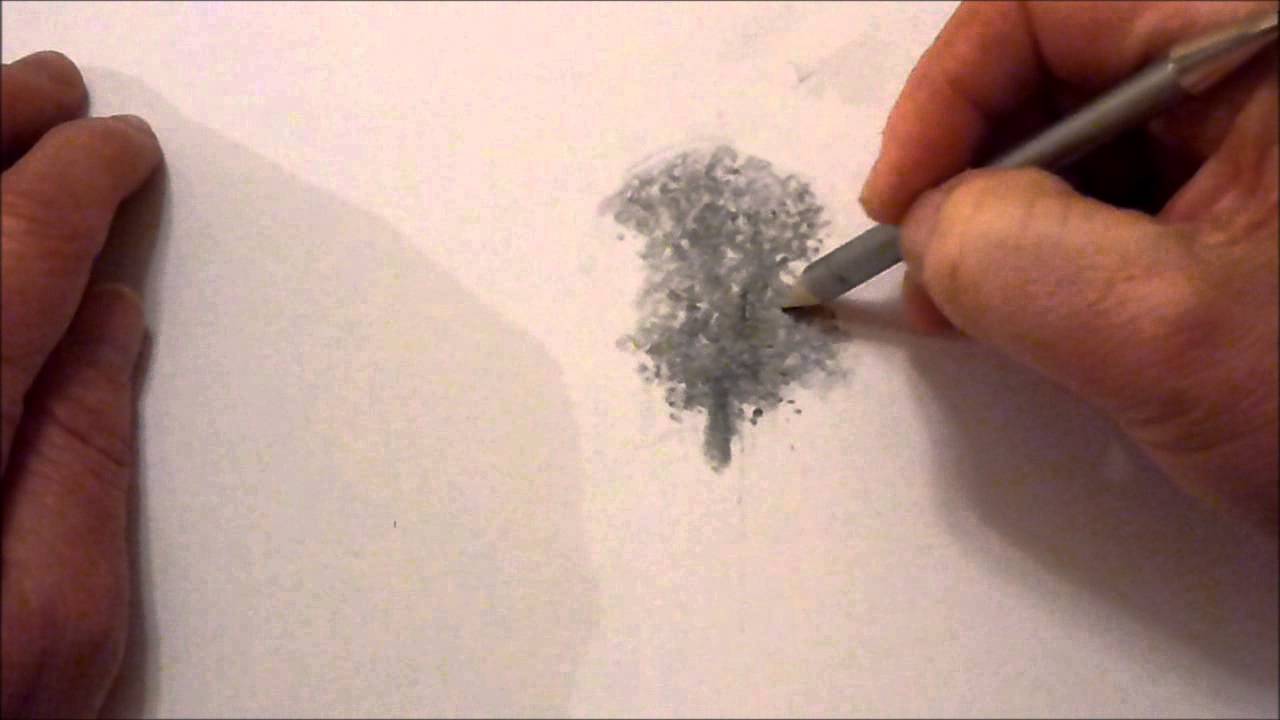1280x720 How To Draw Trees With Graphite Powder And Pencils