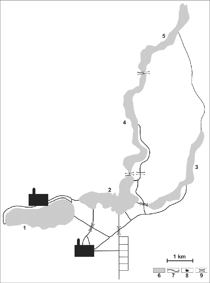 713x960 Map Of Konin Lakes Included Into A Power Plant Cooling System