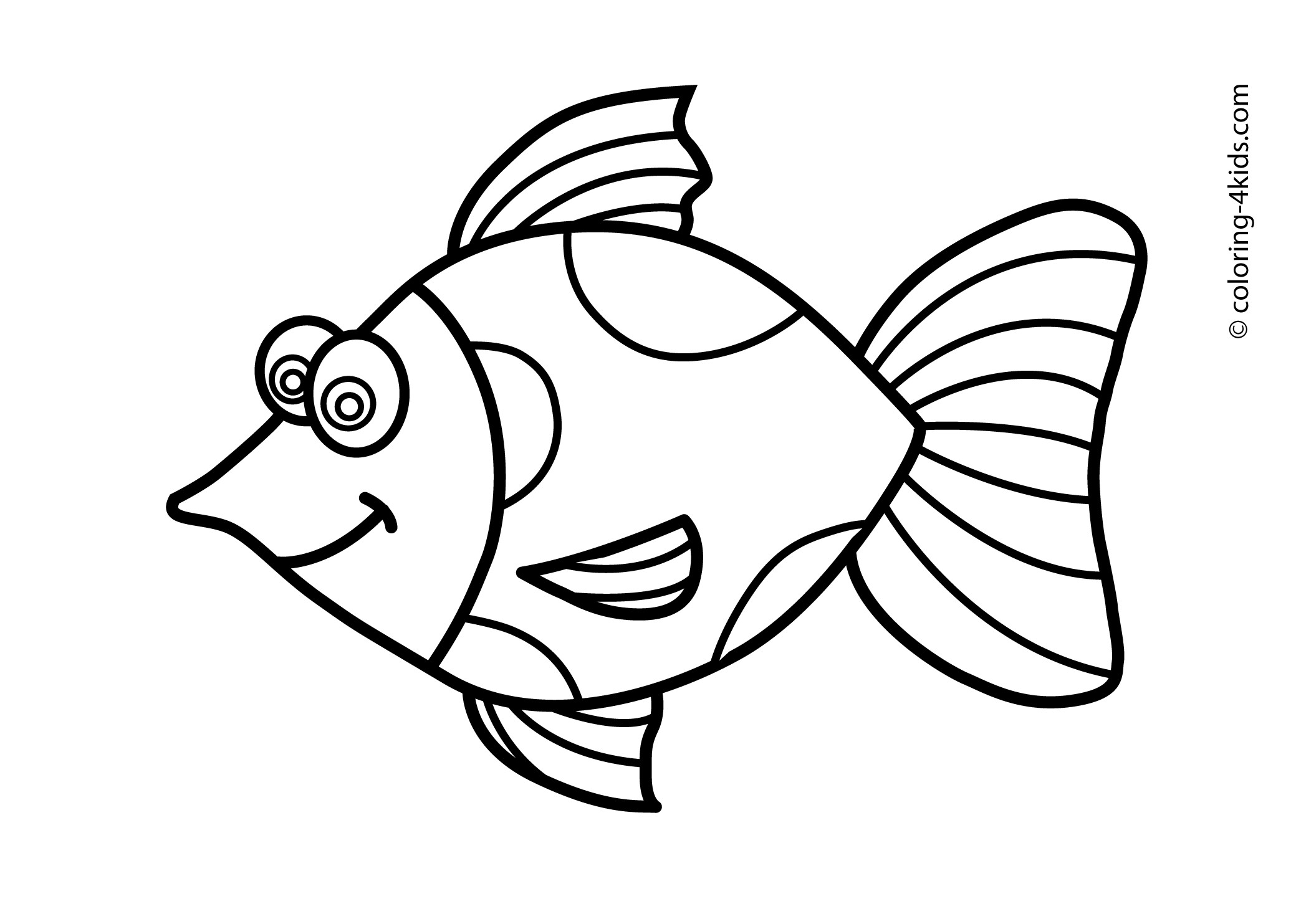 2079x1483 Fish Drawing For Kids
