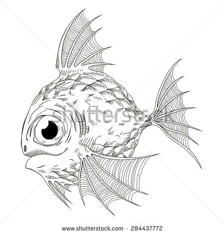 450x470 Cute Fish Art Fish, Japan And Zentangles