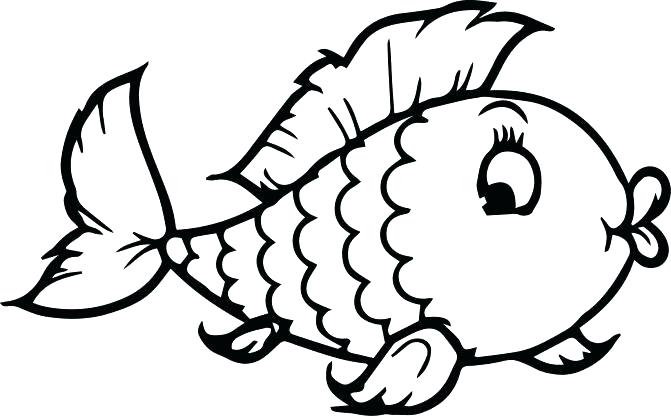 671x416 Cute Fish Coloring Pages Fish Coloring Picture Medium Size