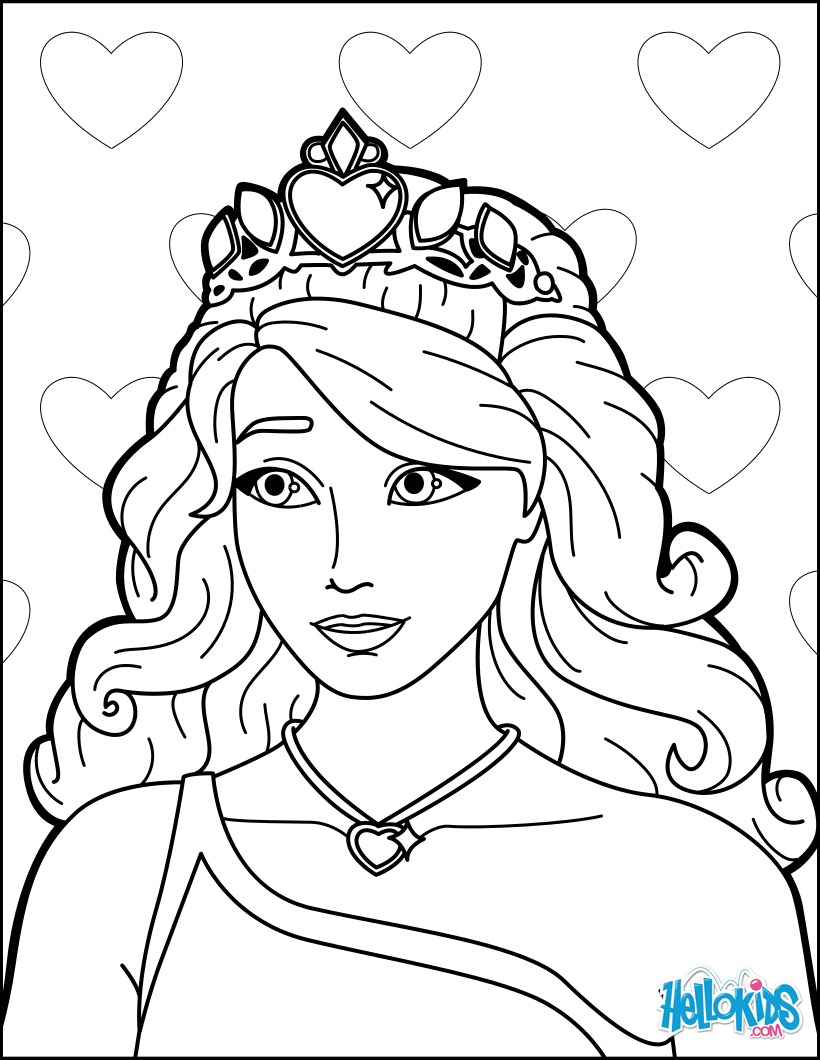 820x1060 Barbie The Princess Coloring Pages