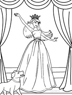236x311 Barbie Coloring Pages Princesses Disney Princess Coloring Pages