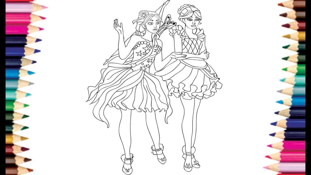 1280x720 How To Draw Barbie Barbie Princess Dress L Barbie Drawing Pages