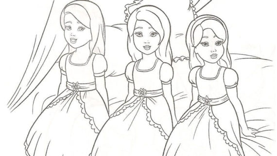 570x320 Barbie Princess Drawing Pages Elegant Barbie Coloring Pages