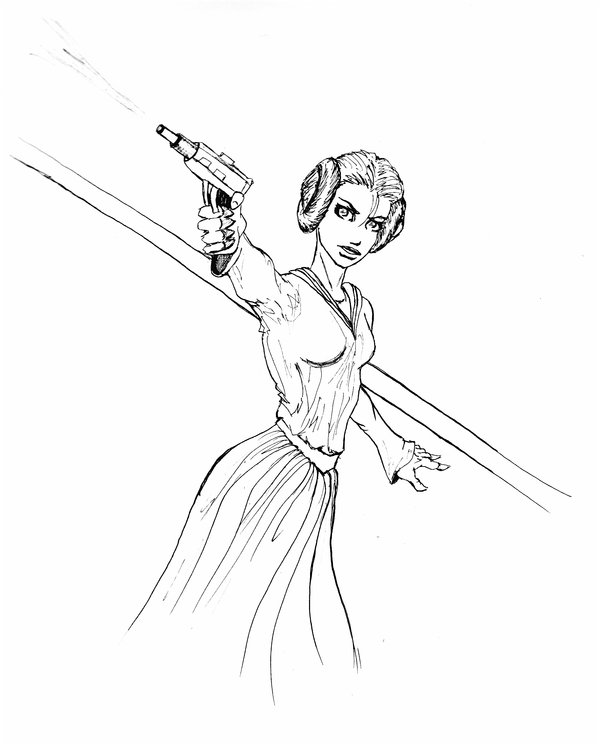 600x744 Princess Leia Coloring Pages Free Star Wars To Print Fresh