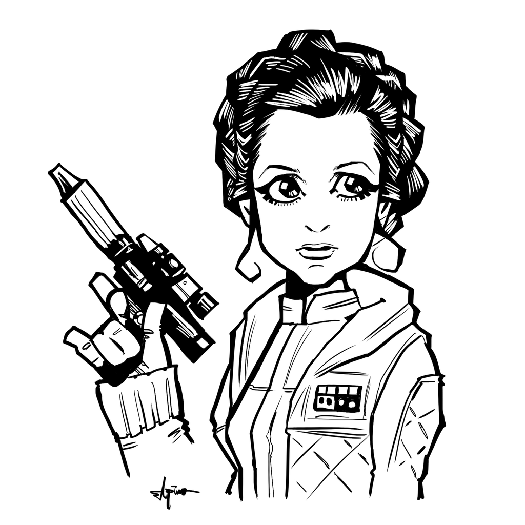 1024x1024 Princess Leia By Elpino0921