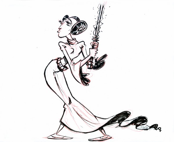 600x490 Fish Head Sketch Blog Princess Leia