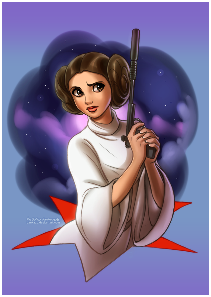 712x1002 Star Wars Princess Leia By Daekazu