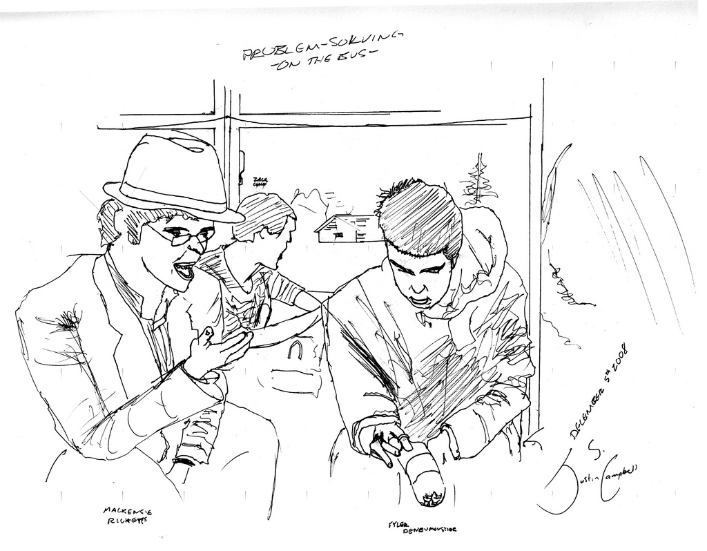 1024x798 Problem Solving Drawing From A Photograph Taken On Bus