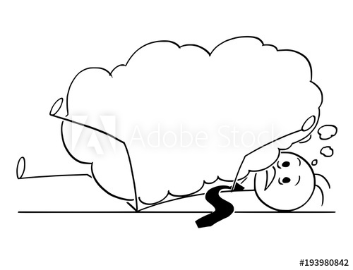 500x383 Cartoon Stick Man Drawing Conceptual Illustration Of Businessman