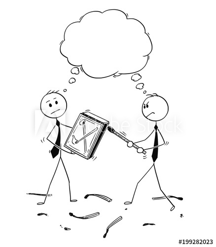 438x500 Cartoon Stick Man Drawing Conceptual Illustration Of Two