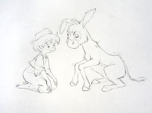 300x222 Original The Small One Production Drawing (1978) Animation Disney