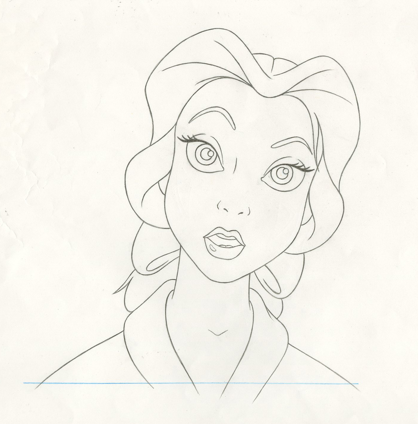 1406x1425 Beauty And The Beast Production Drawing