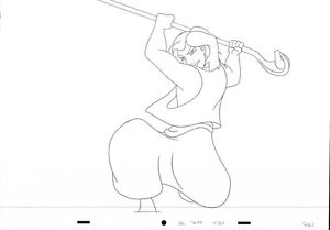 300x209 Walt Disney Tv Animation Art Cel Production Drawing Aladdin