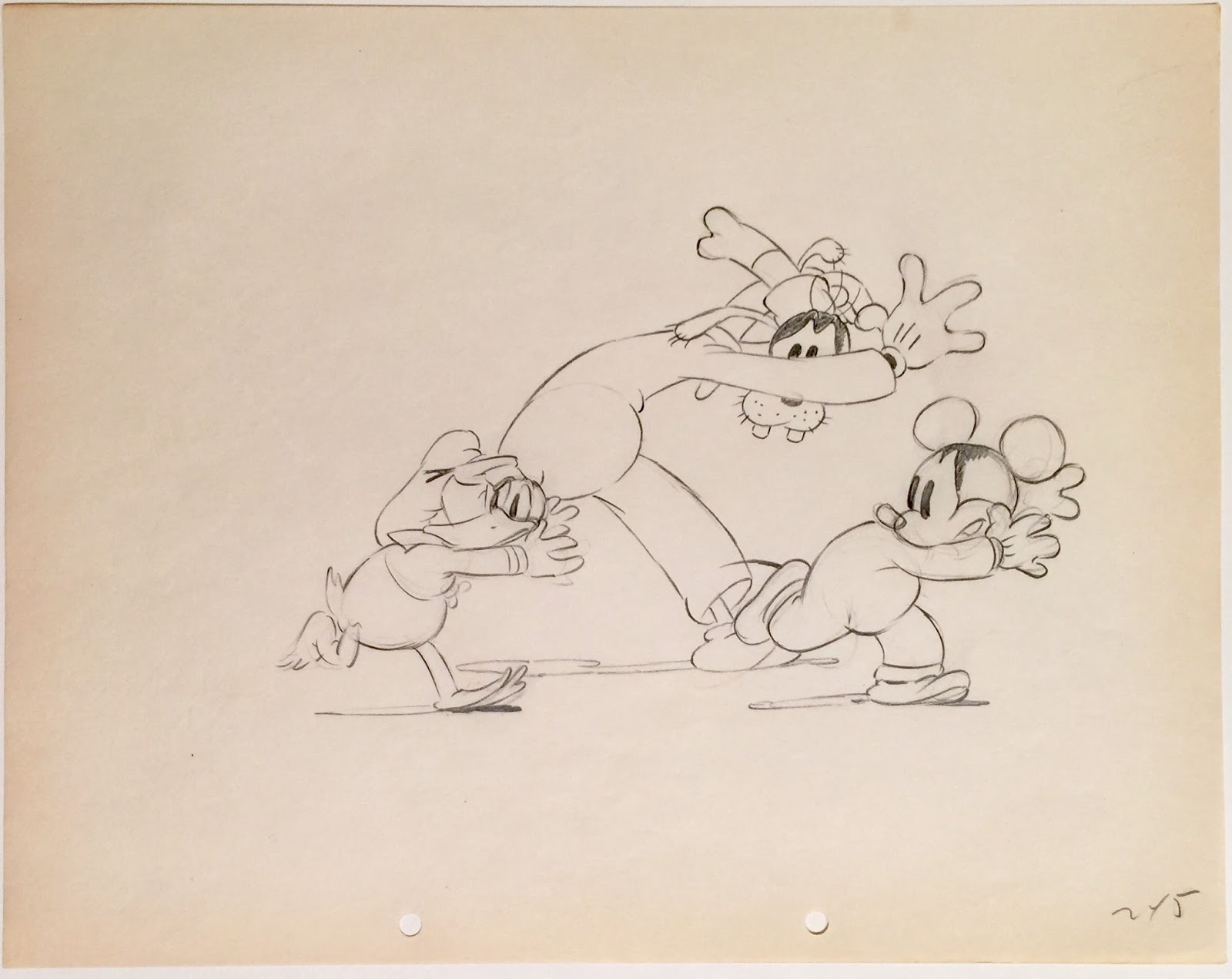 1600x1271 Animation Collection Original Production Drawing Of Mickey Mouse