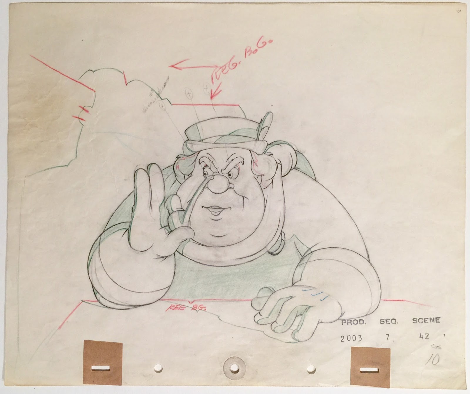 1600x1341 Animation Collection Original Production Drawing Of The Coachman