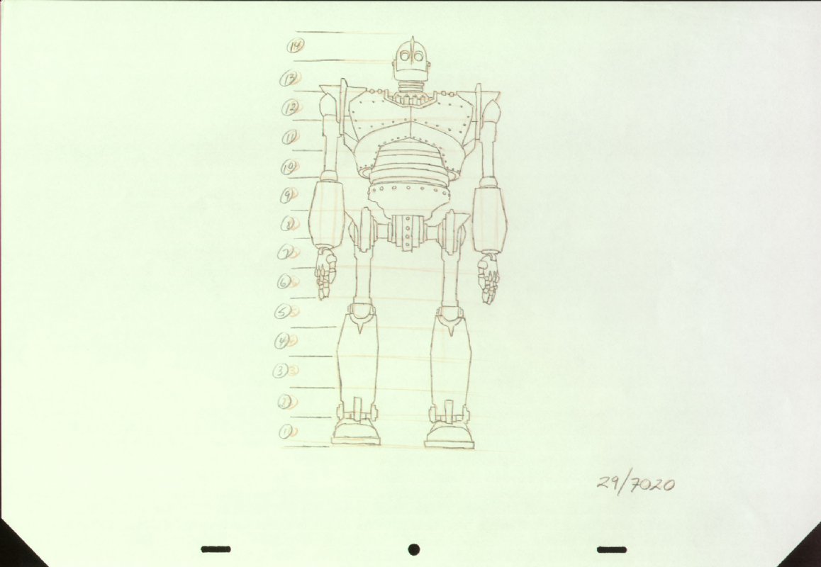 1158x800 Iron Giant Production Drawing