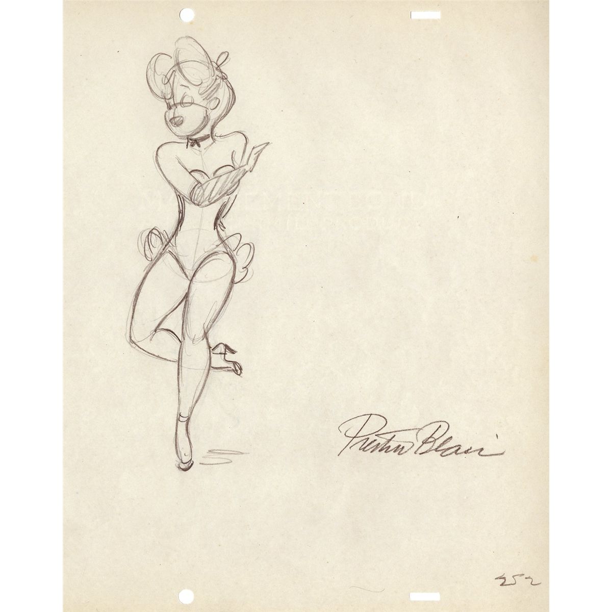 1200x1200 Original Production Drawing By Preston Blair For Red Hot Riding Hood