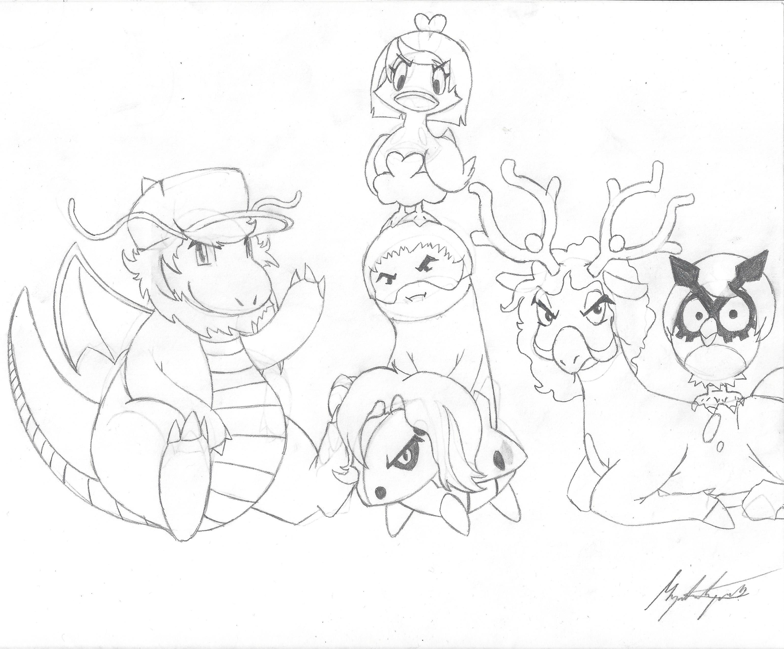 3080x2550 I Made A Promise To Draw The Grumps As Pokemon On Another Post