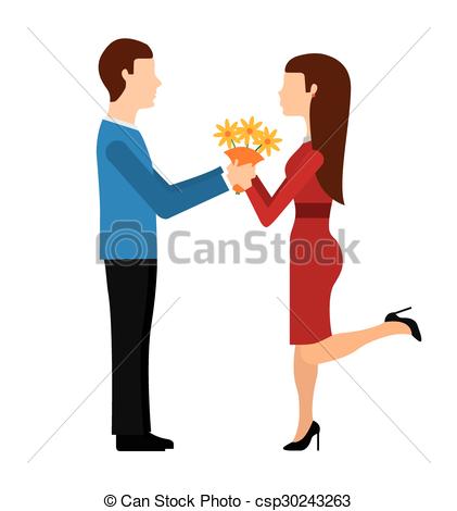 421x470 Marriage Proposal Design, Vector Illustration Eps10 Graphic Clip