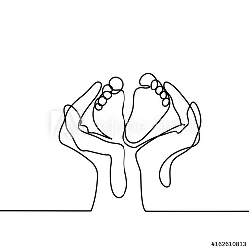 500x500 Hands Holding Baby Foot