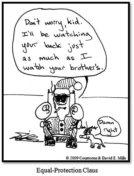 447x585 Equal Protection Claus Cartoon Courtoons