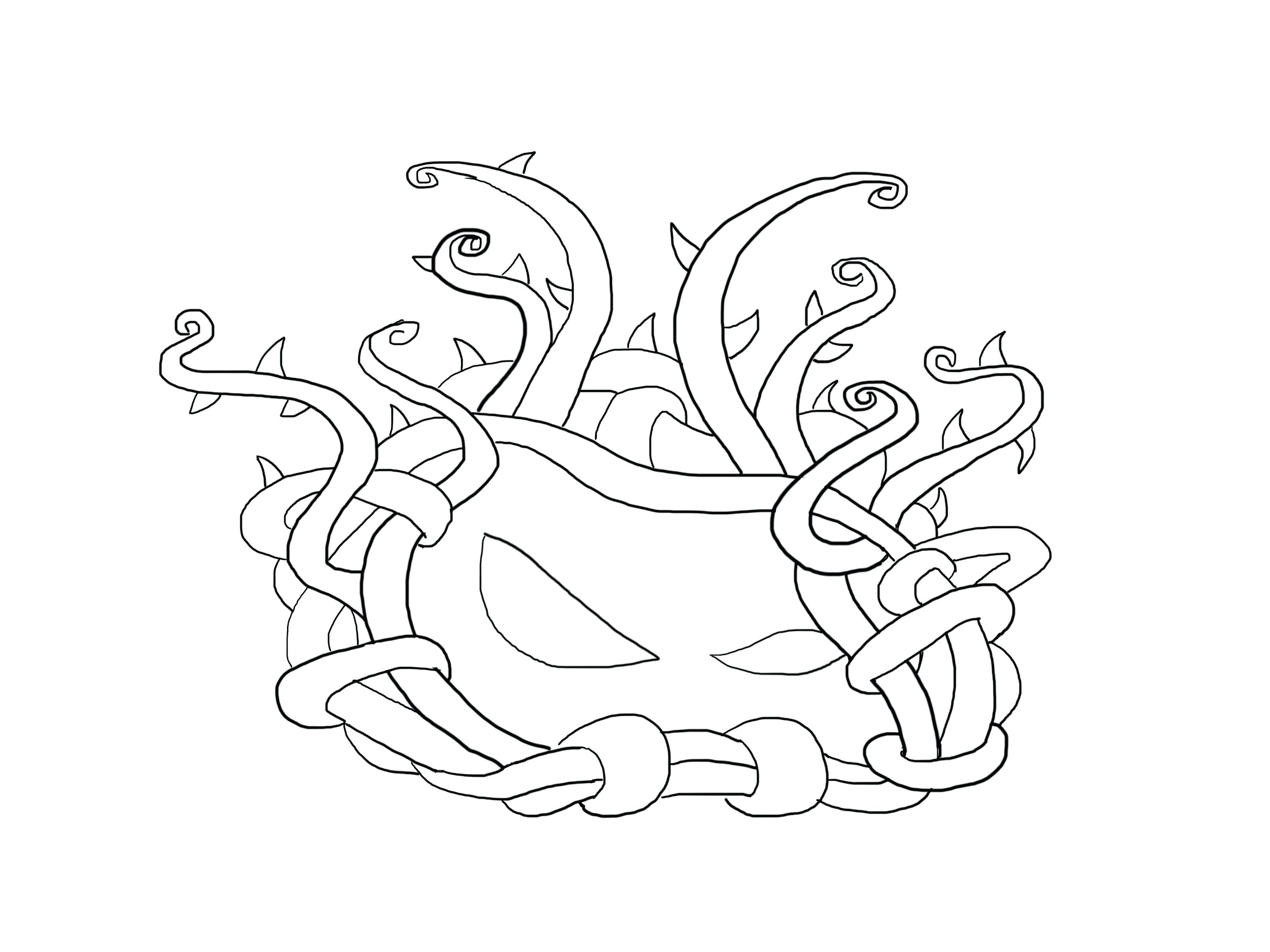 3000x2250 Tangle Kelp Plants Vs Zombies 2 How To Draw Ea 3 4 Zombie Coloring