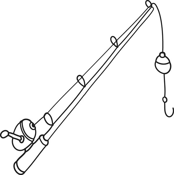 600x603 Fishing Pole Clipart Pulley