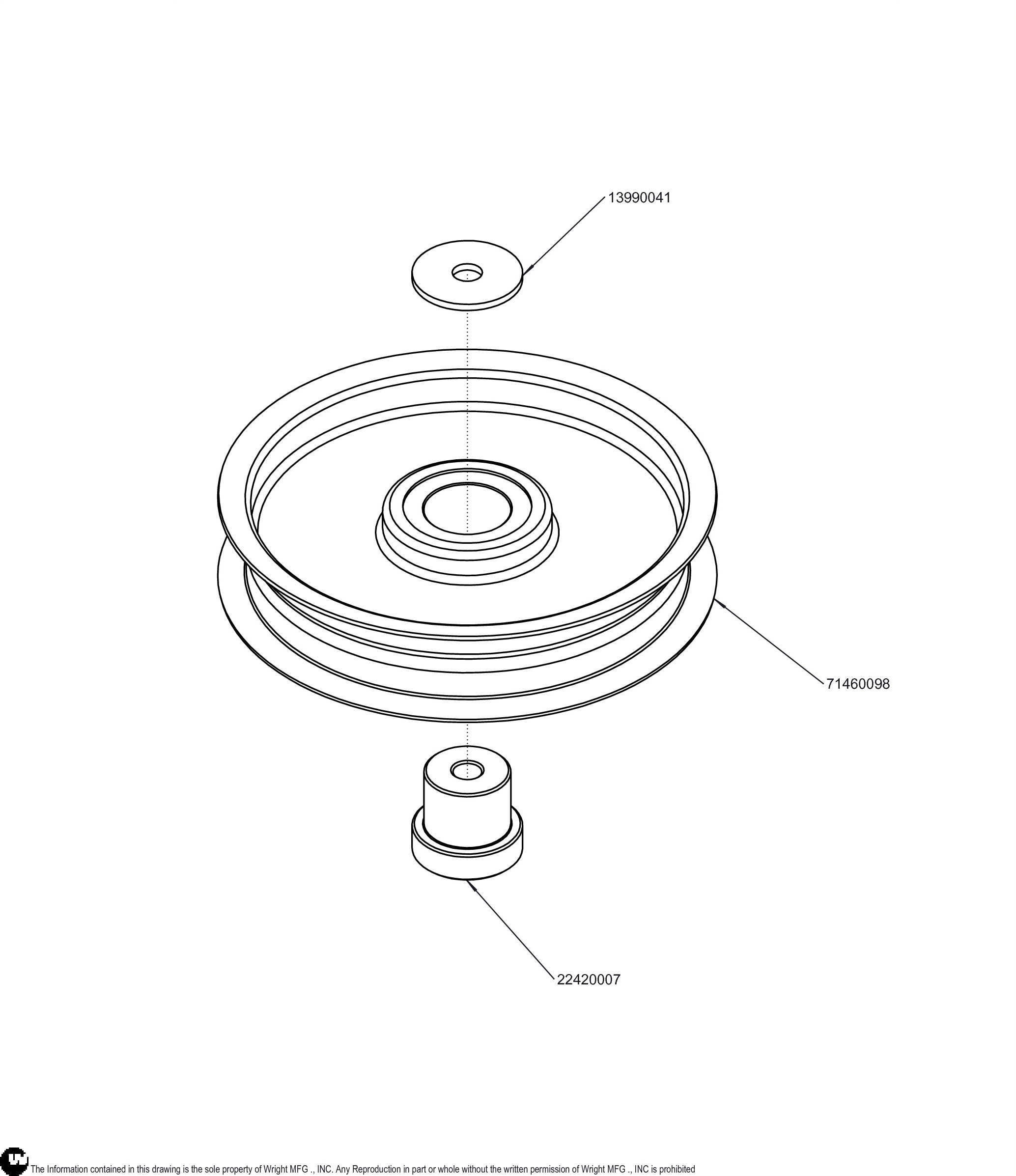 2068x2394 Wright Stander 71460106 Pulley