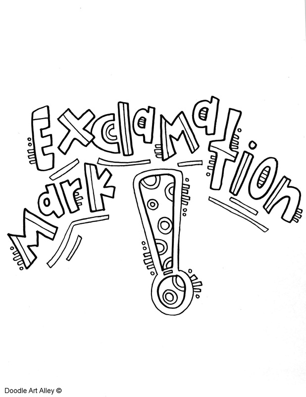 618x800 Punctuation Coloring Pages
