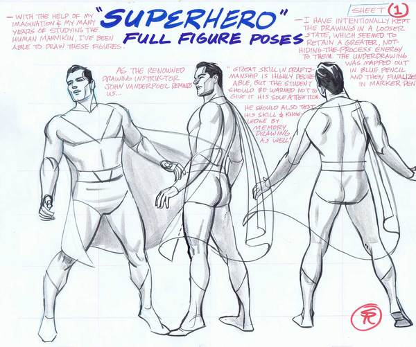 600x501 New Superhero Drawing Poses Now Available For Purchase Steve