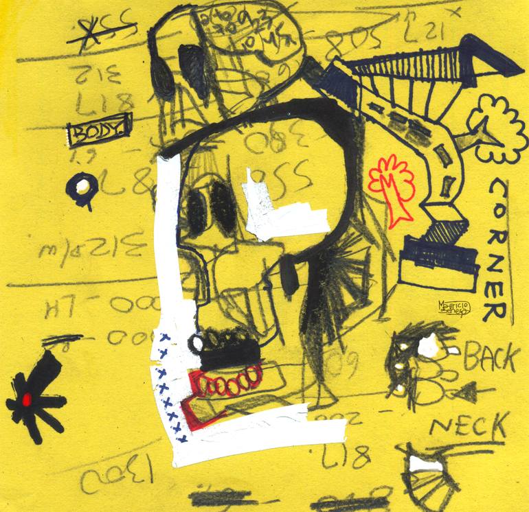 770x746 Saatchi Art Skull With Maths For Building Purchase Drawing By