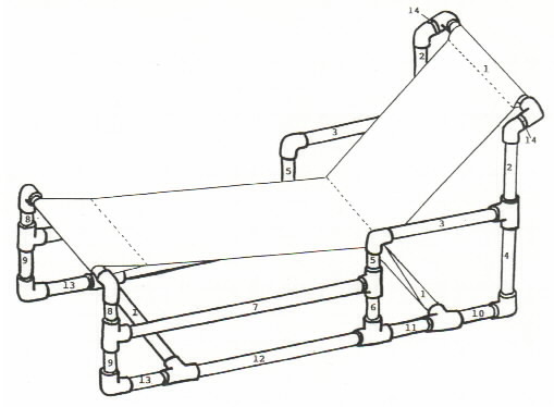 509x374 Recycle Pvc Pipe Furniture For Chaise Lounge Chair Plan