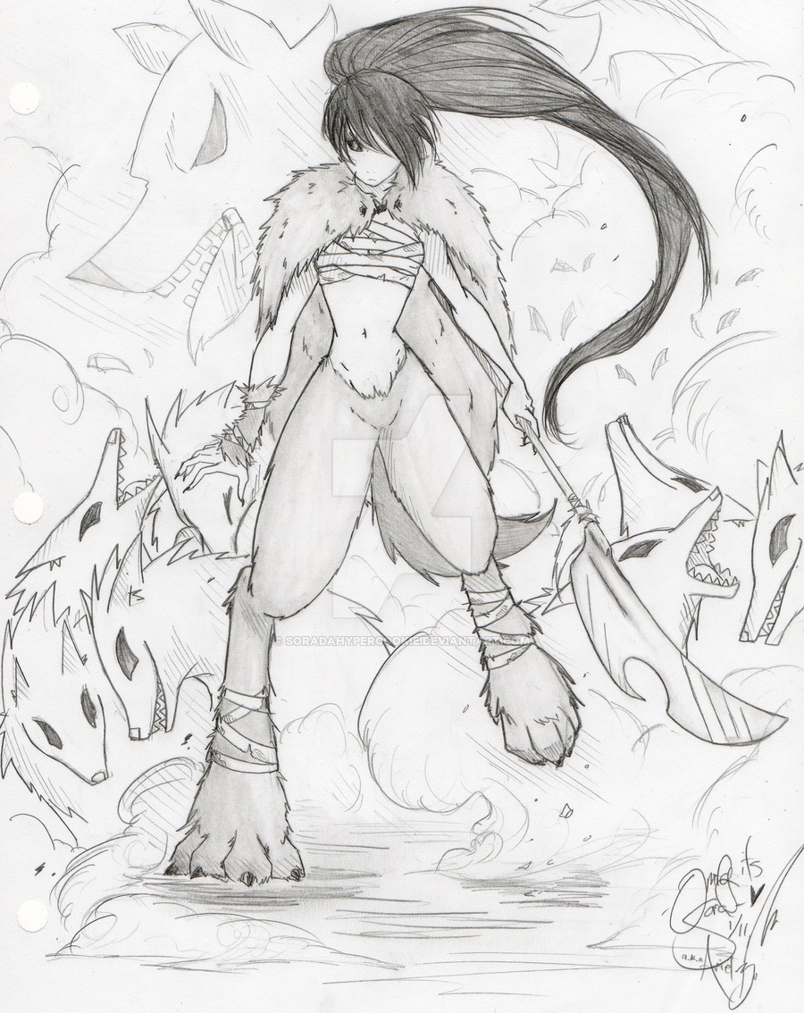 900x1134 Collection Of Wolf Queen Drawing High Quality, Free Cliparts