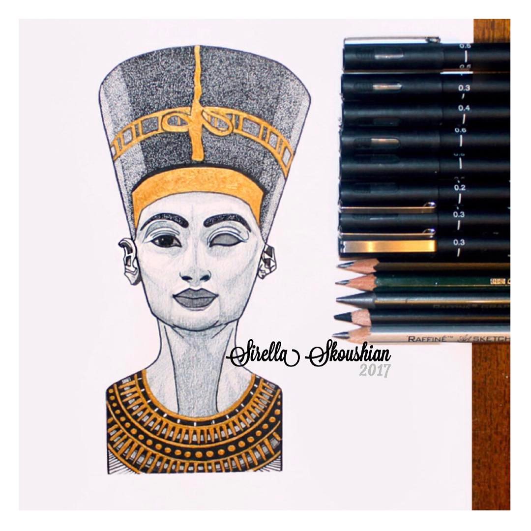 1080x1080 Nefertiti Drawing Queen On Instagram