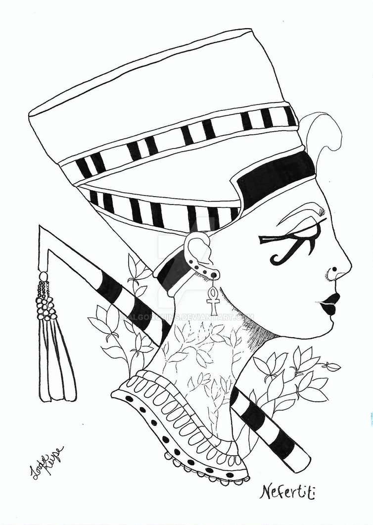 754x1060 Nefertiti Egyptian Queen By Algonquins