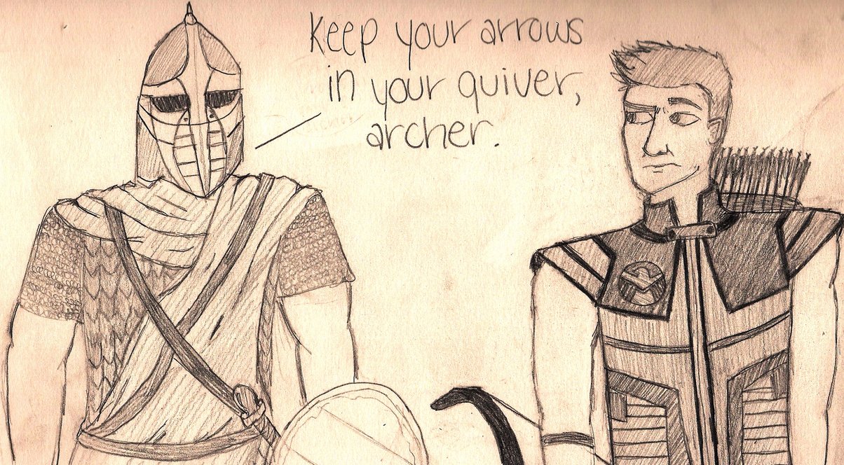 1204x664 Keep Your Arrows In Your Quiver, Archer. By Holleester