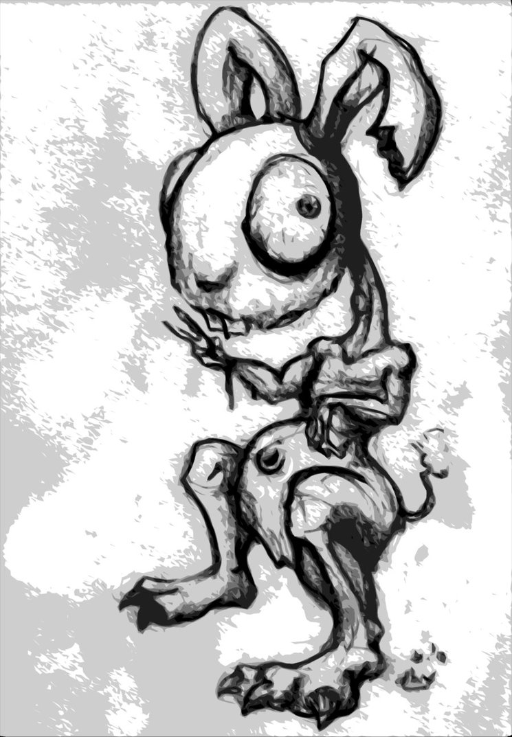 745x1073 Creepy Bunny By Nix916