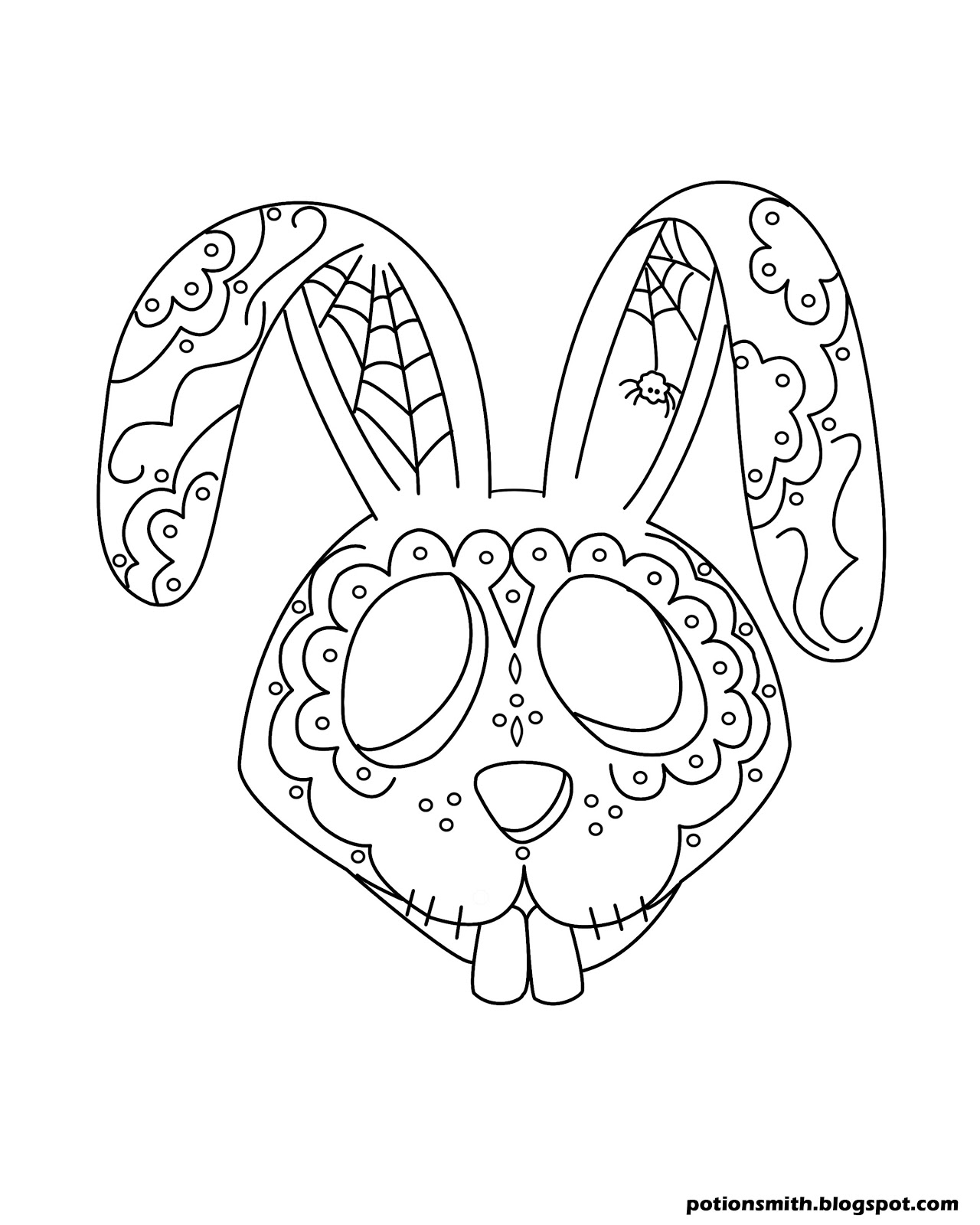 1280x1600 Potionsmith Sugar Skull Bunnies