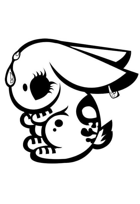 555x808 Rabbit Skull By Shamiji