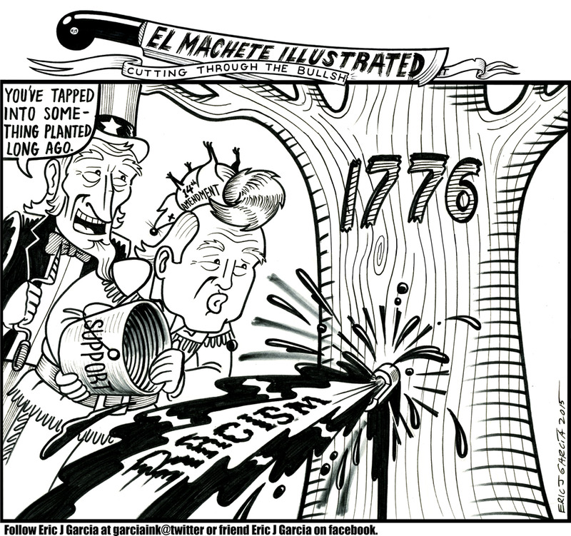 800x751 Tapping Racism By Eric J. (El Machete Illustrated) Notes