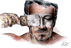 300x203 My Inner Racist Drawing By Ole Hedeager Mejlvang